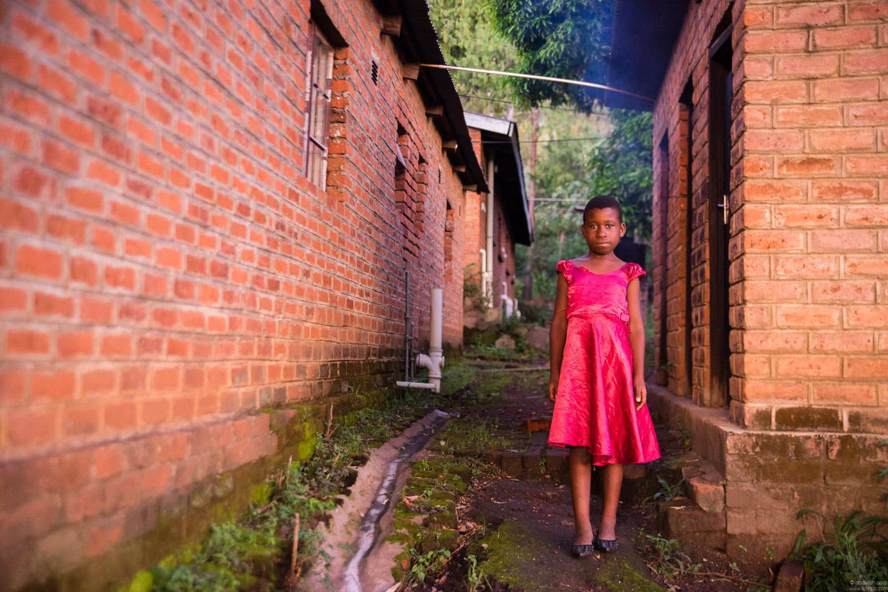 Girl in pink dress -Malawi